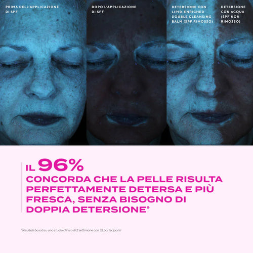 Test detersione con Burro detergente Murad 