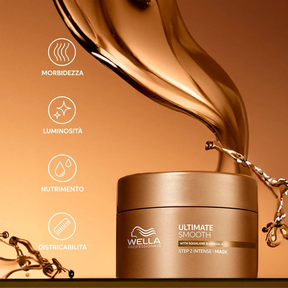 Ultimate Smooth maschera anticrespo professionale lisciante Wella - Planethair