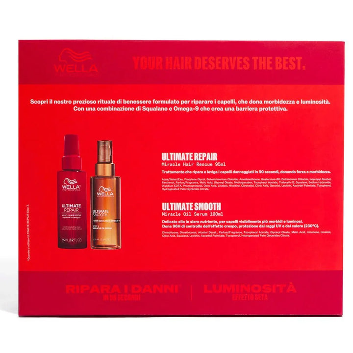 Wella Professionals Ultimate Cofanetto Regalo - Miracle Hair Rescue e Miracle Oil Serum - Planethair