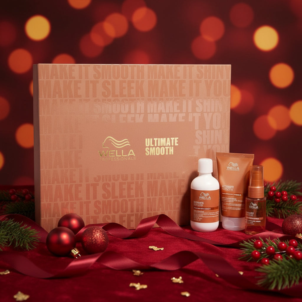 Wella Professionals Ultimate Smooth Cofanetto Regalo - Shampoo 100ml Maschera 75ml Miracle Oil Serum 30ml