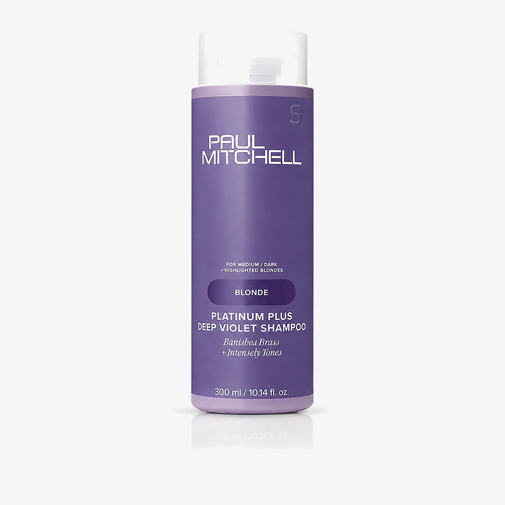 Paul Mitchell Platinum Plus Deep Violet Shampoo Capelli Biondi Antigiallo 300ml