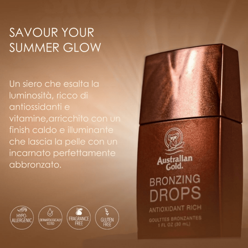 Australian Gold Bronzing Drops 30ml - Gocce Autoabbronzanti