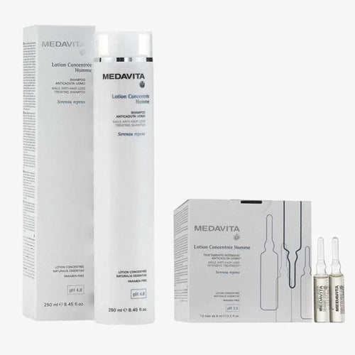 Medavita Kit Shampoo e Fiale anticaduta capelli uomo - Planethair