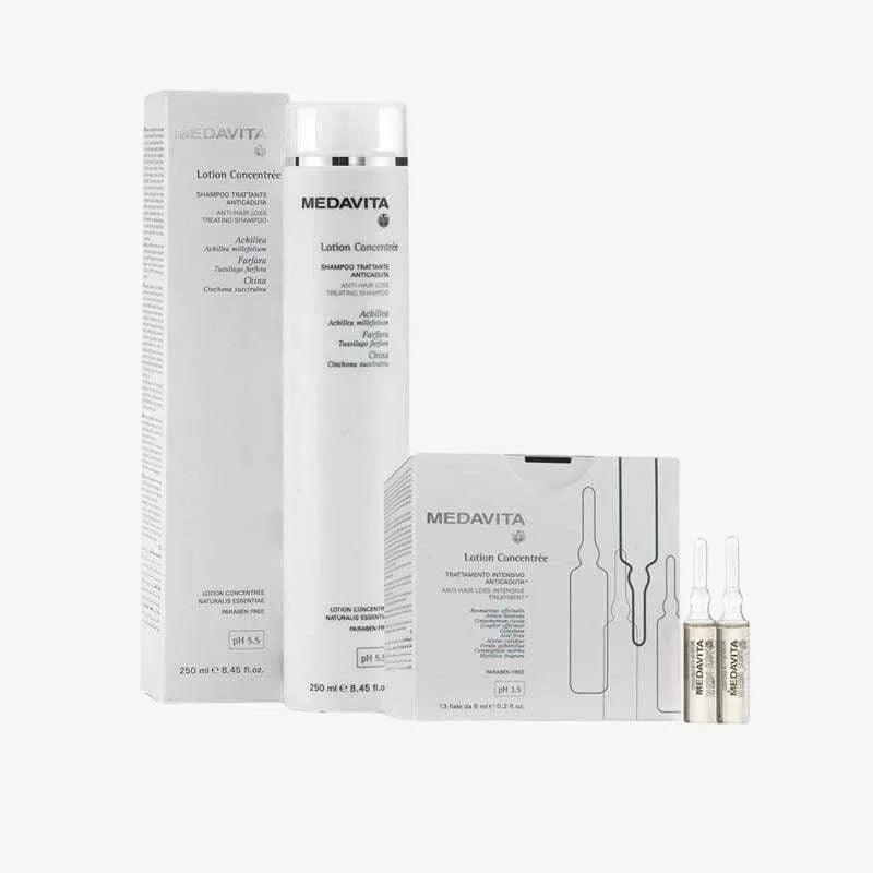 Medavita Kit Lotion Concentrée Shampoo and anti-hair loss vials