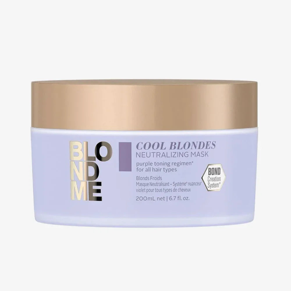 Schwarzkopf Blondme Cool Blondes Neutralising Maschera antigiallo 200ml - Planethair