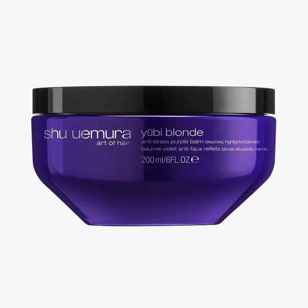 Shu Uemura Yubi Blonde Anti Brass Purple Balm 200ml maschera antigiallo - Planethair