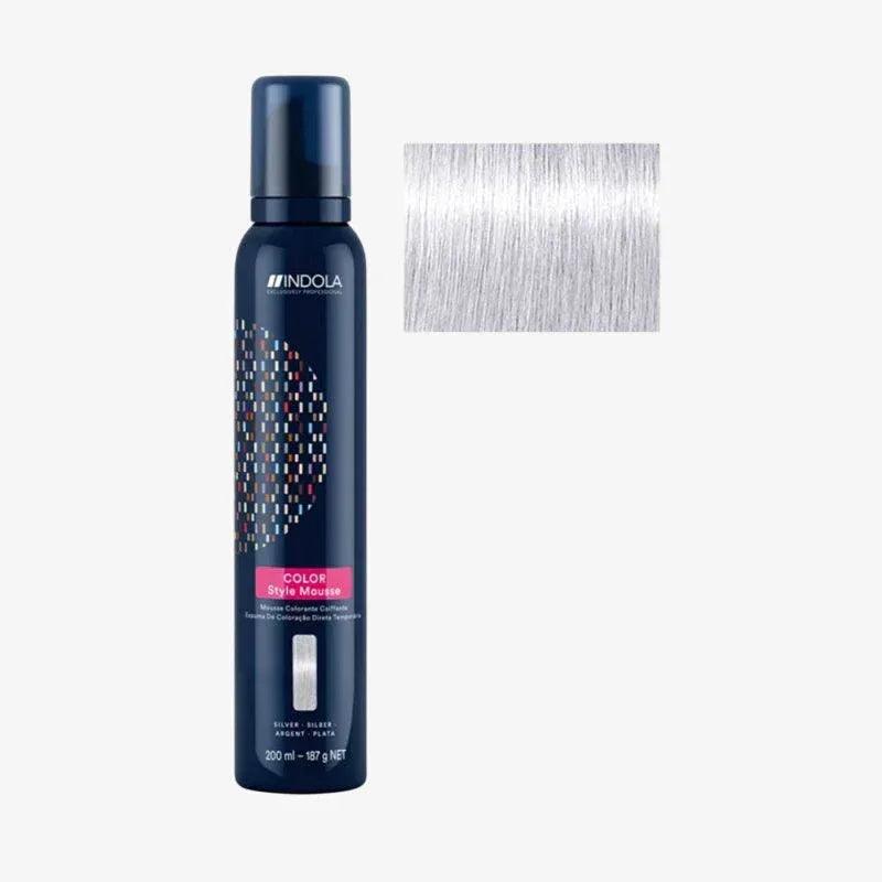 Indola Color Style Mousse Argento Mousse Colorante 200ml - Planethair