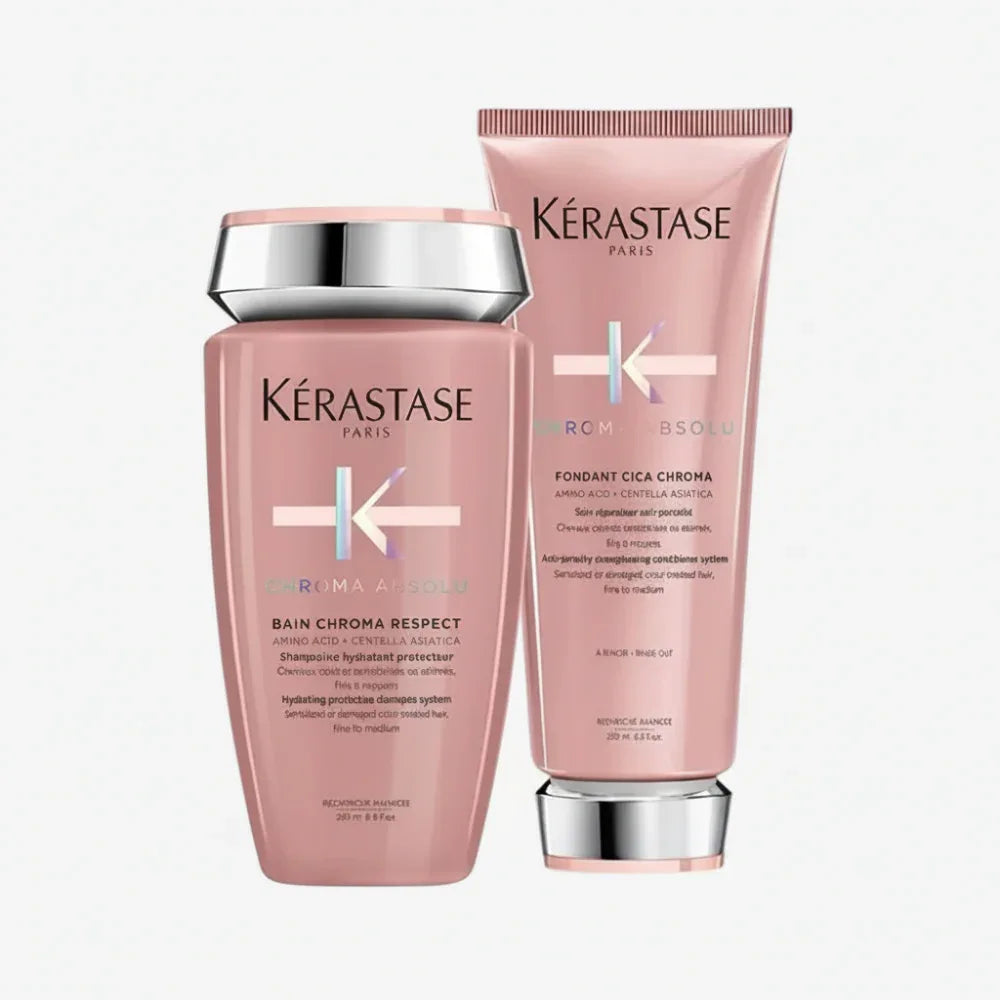 Kerastase Chroma Absolu Kit Shampoo e Balsamo Capelli Colorati Fini - Planethair