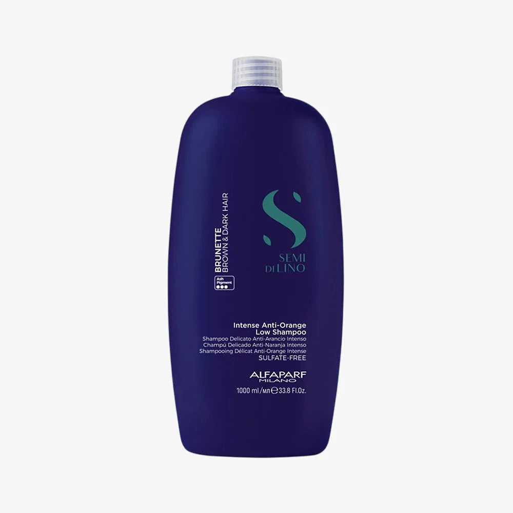 Alfaparf Milano Semi di Lino Brunette Intense Anti Orange Low Shampoo Antirancio 1000ml - Planethair