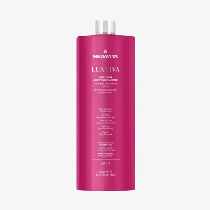 Medavita Luxviva Post Color Acidifying Shampoo capelli colorati 1250ml - Planethair