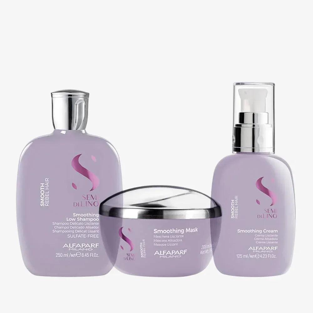 Alfaparf Milano Semi di Lino Smooth Kit intensivo capelli crespi