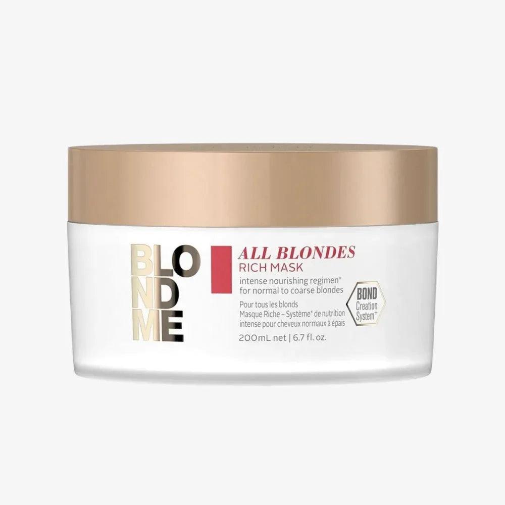 Schwarzkopf Blondme All Blondes Rich Maschera capelli biondi 200ml - Planethair