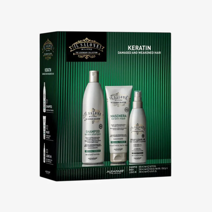 Il Salone Milano Keratin trio shampoo maschera leave-in - Planethair