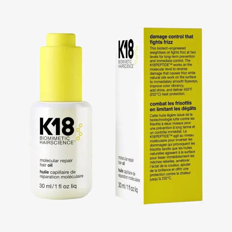 K18 Molecular Repair Hair Oil incluso nel kit protezione e riparazione