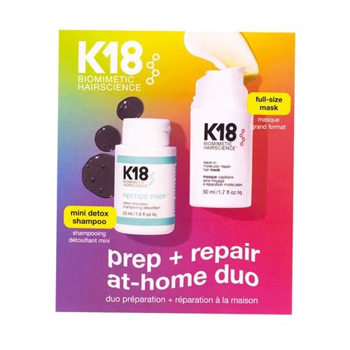 Kit Riparazione K18 Prep Repair Duo Shampoo Detox Maschera Riparatrice - Planethair