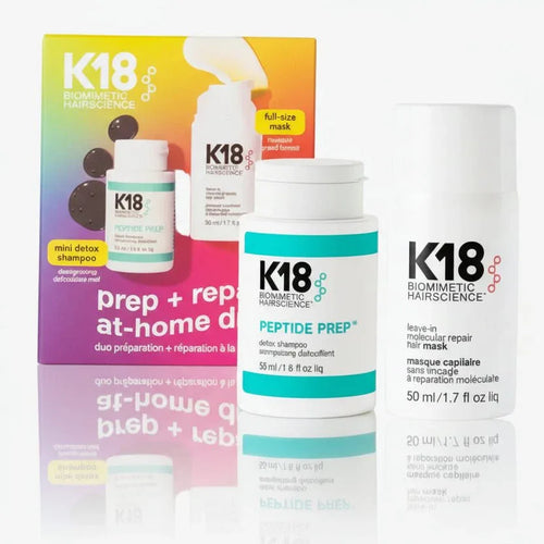 Kit Riparazione K18 Prep Repair Duo Shampoo Detox Maschera Riparatrice - Planethair
