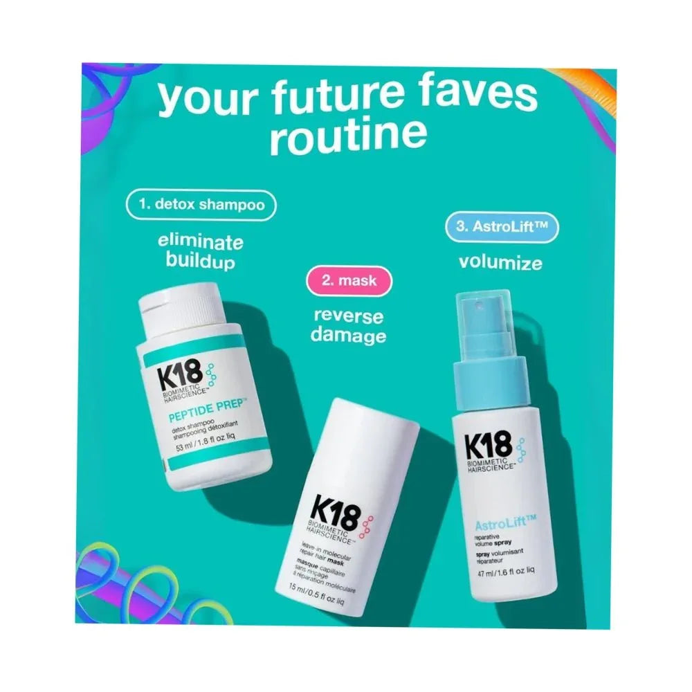 K18 Future Faves Minis - Set Riparazione Capelli Danneggiati - Planethair