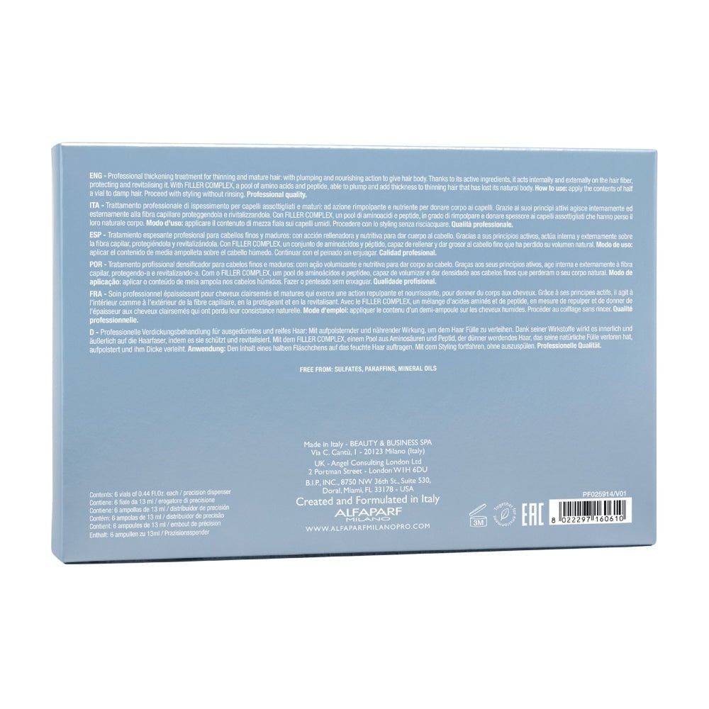 Thickening Lotion Alfaparf Semi di Lino Density capelli assottigliati e maturi 6x13ml - Planethair 