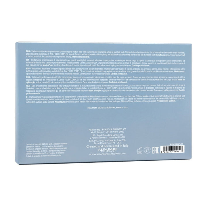 Thickening Lotion Alfaparf Semi di Lino Density capelli assottigliati e maturi 6x13ml - Planethair 