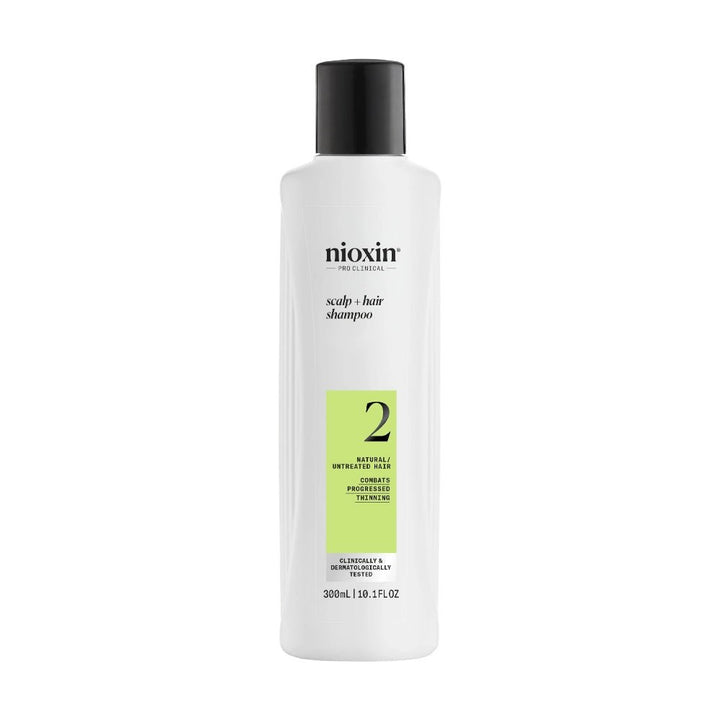 Nioxin System 2 Shampoo capelli naturali con assottigliamento avanzato - Planethair 