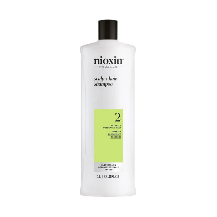 Nioxin System 2 Shampoo capelli naturali con assottigliamento avanzato - Planethair 
