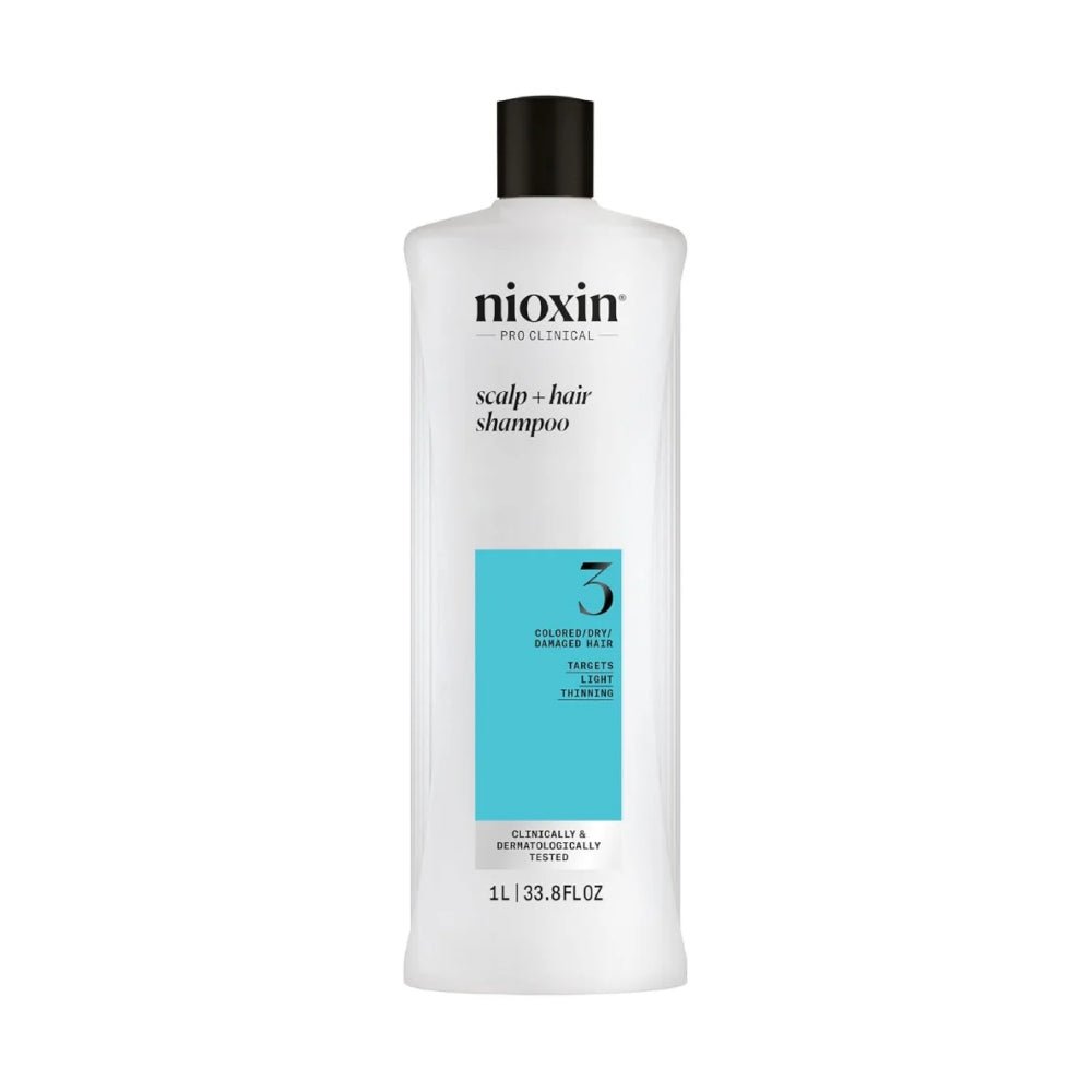 Nioxin System 3 Shampoo capelli colorati con assottigliamento lieve - Planethair 
