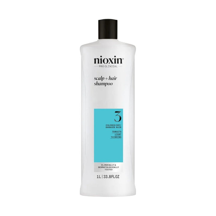 Nioxin System 3 Shampoo capelli colorati con assottigliamento lieve - Planethair 