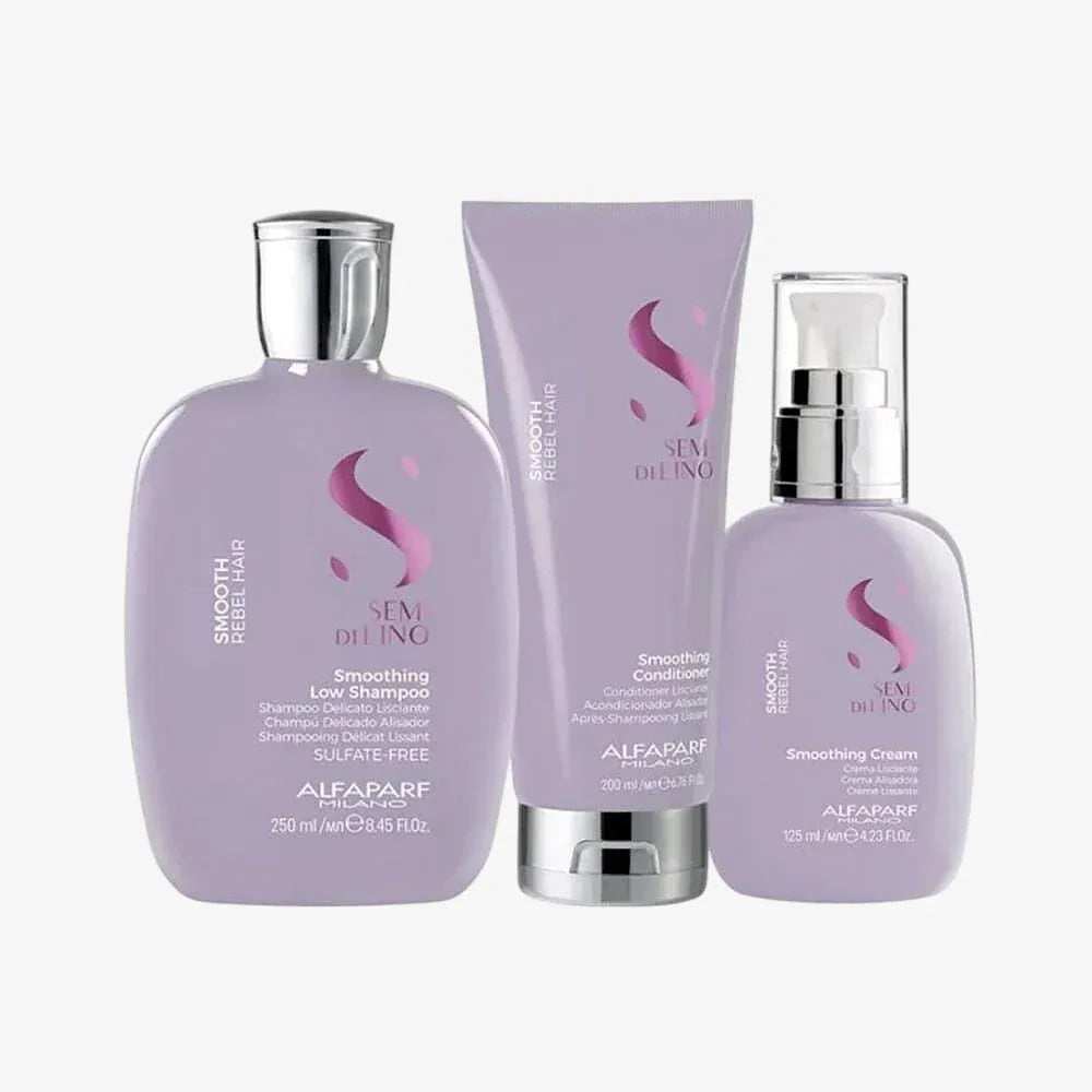 Alfaparf Milano Semi di Lino Smooth Crema Kit capelli crespi - Planethair