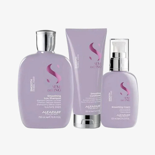 Alfaparf Milano Semi di Lino Smooth Crema Kit capelli crespi - Planethair