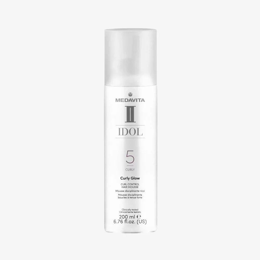Medavita Idol Curly Glow Curl Control Hair Mousse 200ml - Planethair