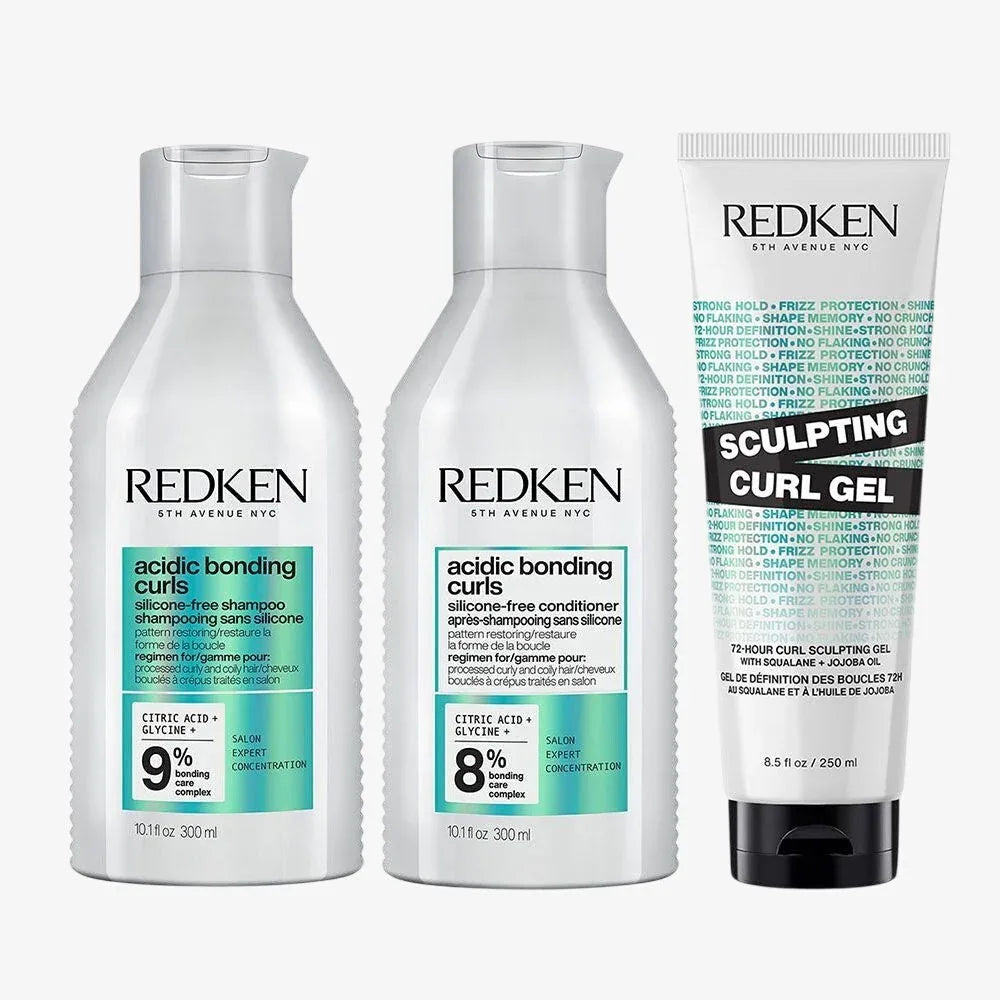 Redken Curl Sculpting Trio Shampoo Conditioner and Gel