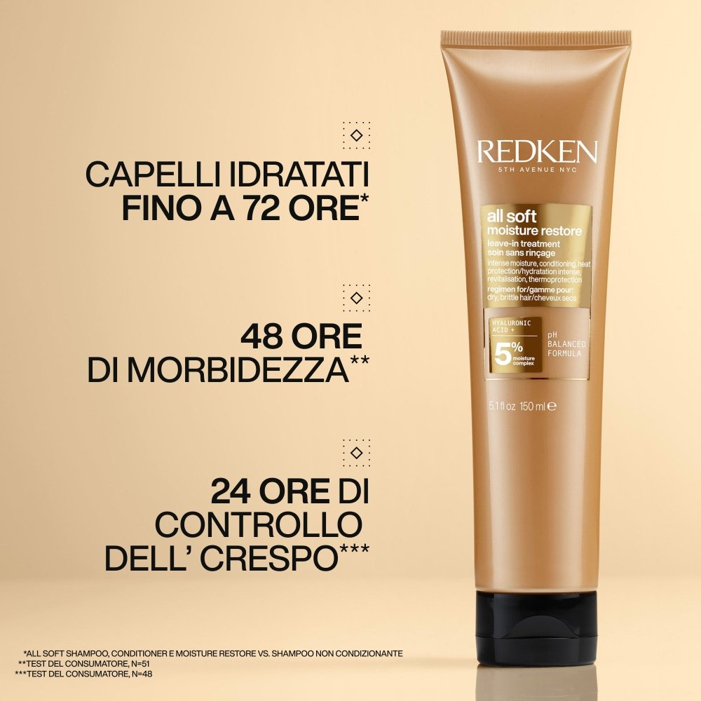 Redken All Soft Leave In Idratante 150ml - Capelli secchi - Capelli Secchi - 3474637124823