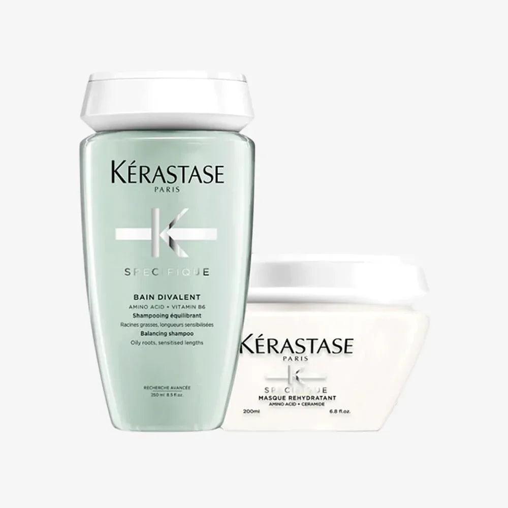 Kerastase Shampoo e Maschera Kit cute grassa e punte secche - Planethair