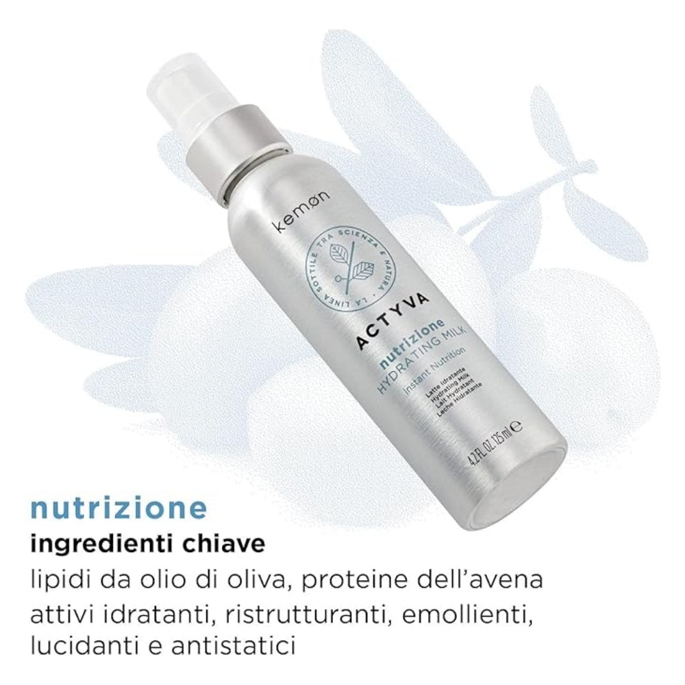 Kemon Actyva Nutrizione Latte Idratante capelli 125ml - Planethair 