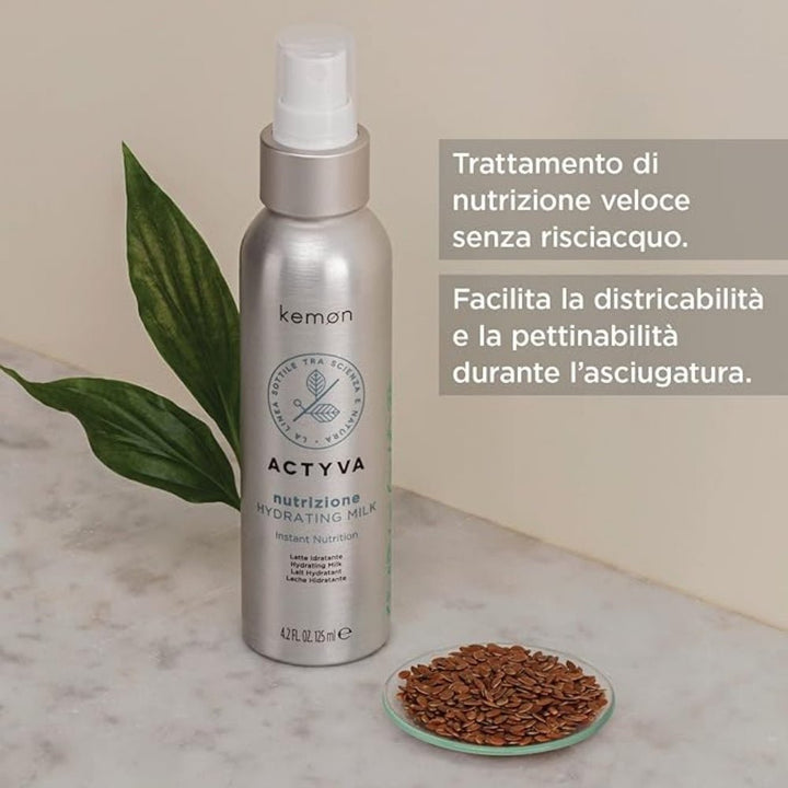 Kemon Actyva Nutrizione Latte Idratante capelli 125ml - Planethair 