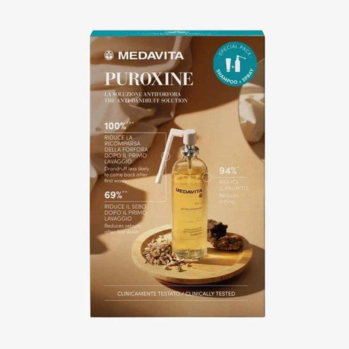 Medavita Puroxine Special Kit Antiforfora Spray e Shampoo - Planethair