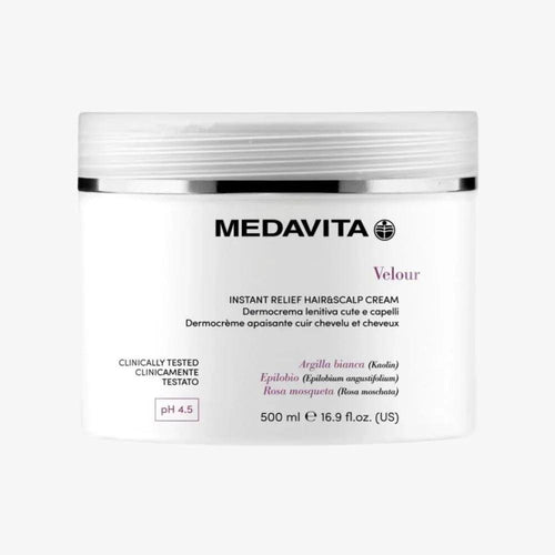 Medavita Velour Instant Relief Hair & Scalp Cream cuoio capelluto sensibile 500ml - Planethair