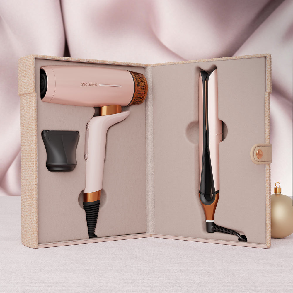 GHD Deluxe Gift Set Cashmere Beige, Chronos + Speed