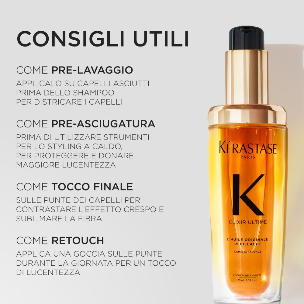 Kerastase Elixir Ultime L'Huile Originale olio capelli 75ml - Planethair 