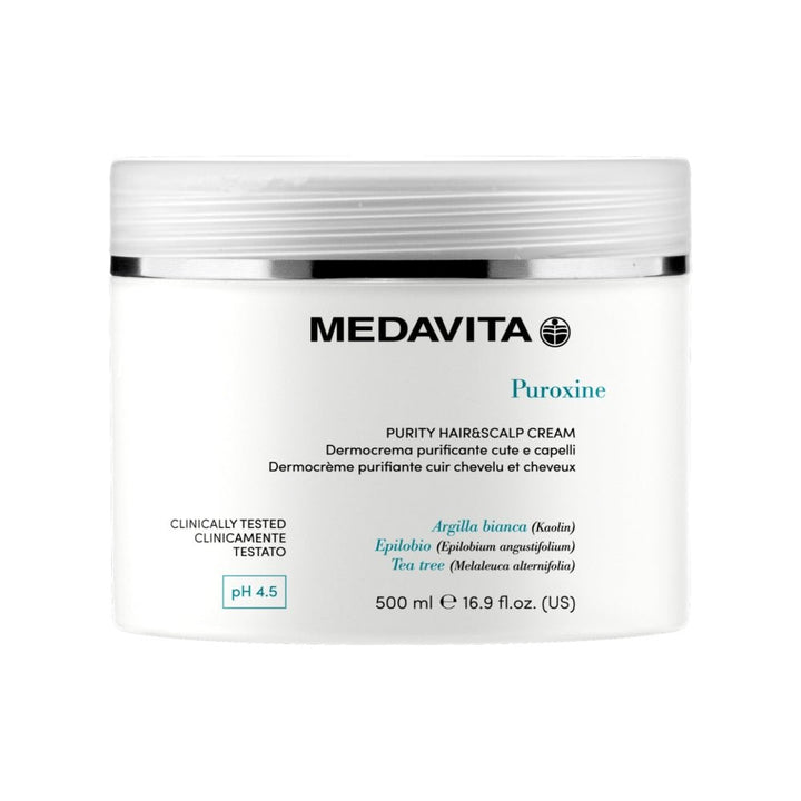 Medavita Puroxine Purity Hair & Scalp Cream forfora 500ml - Planethair 
