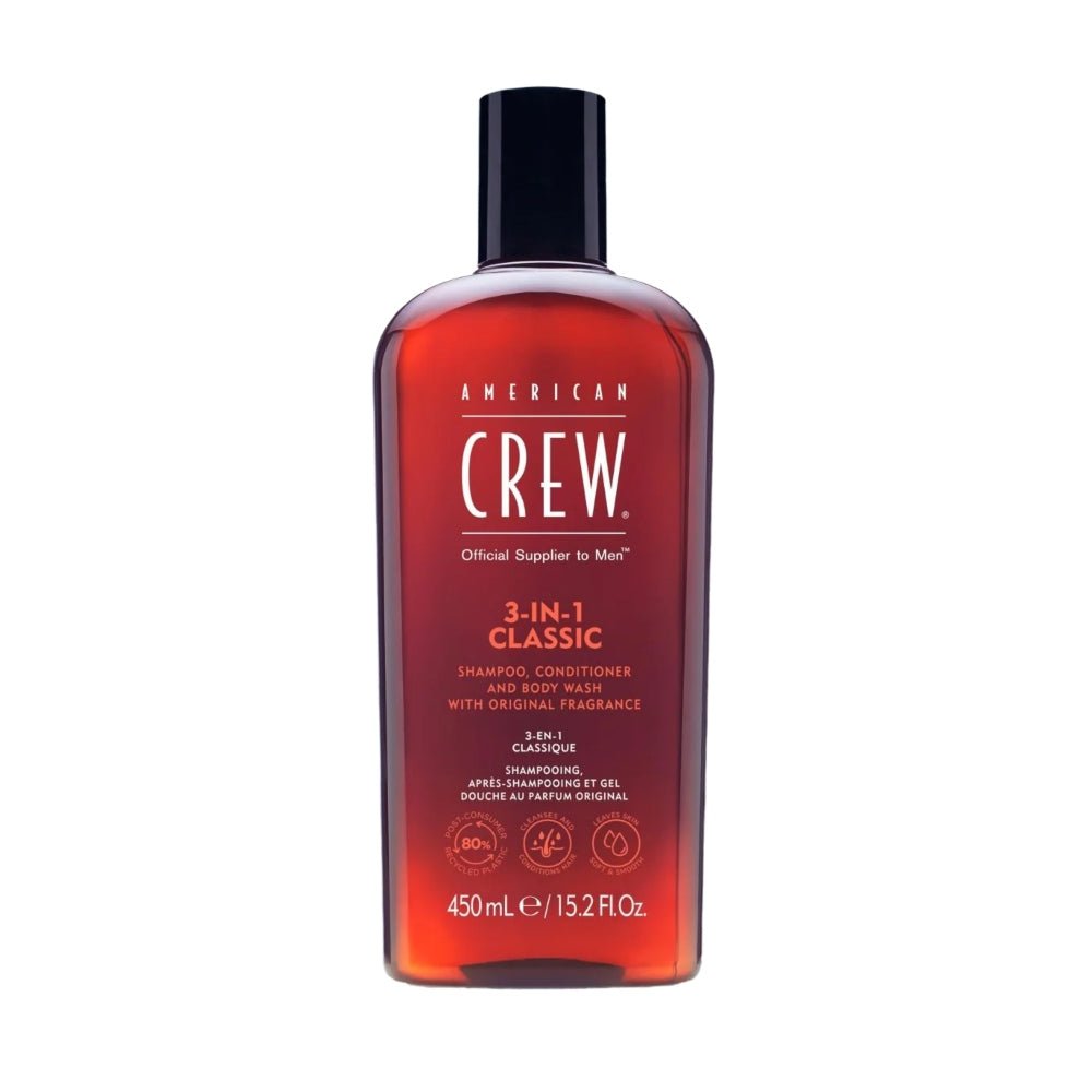 American Crew 3 in 1 Shampoo conditioner and Body Wash - Planethair 