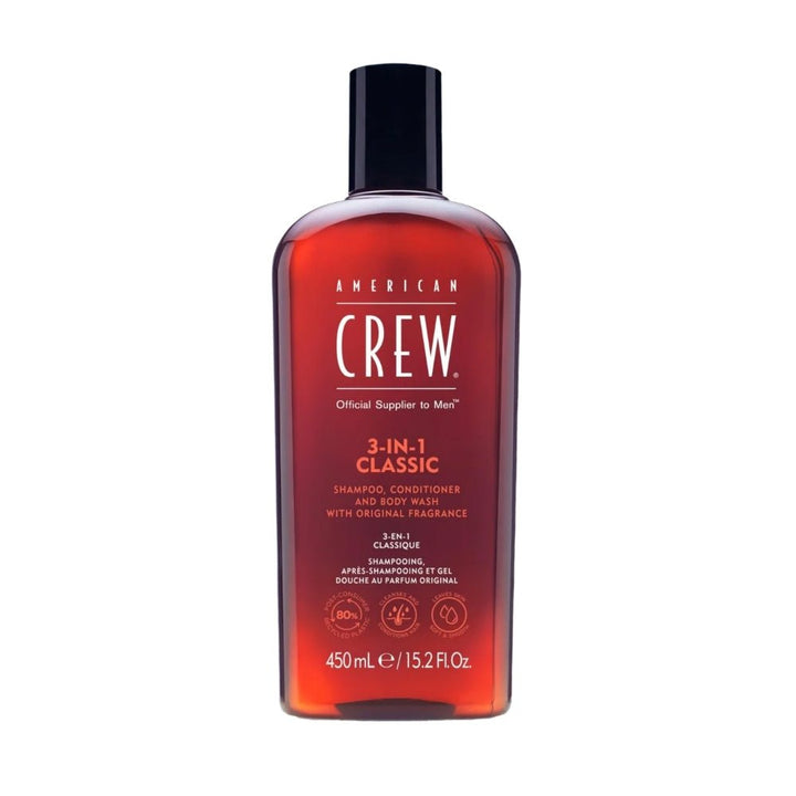 American Crew 3 in 1 Shampoo conditioner and Body Wash - Planethair 