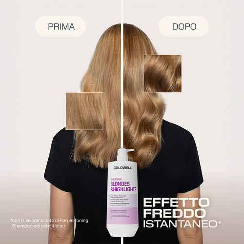Goldwell Dualsenses Blondes & Highlights Anti-Yellow Shampoo 1000 ml - immagine 3