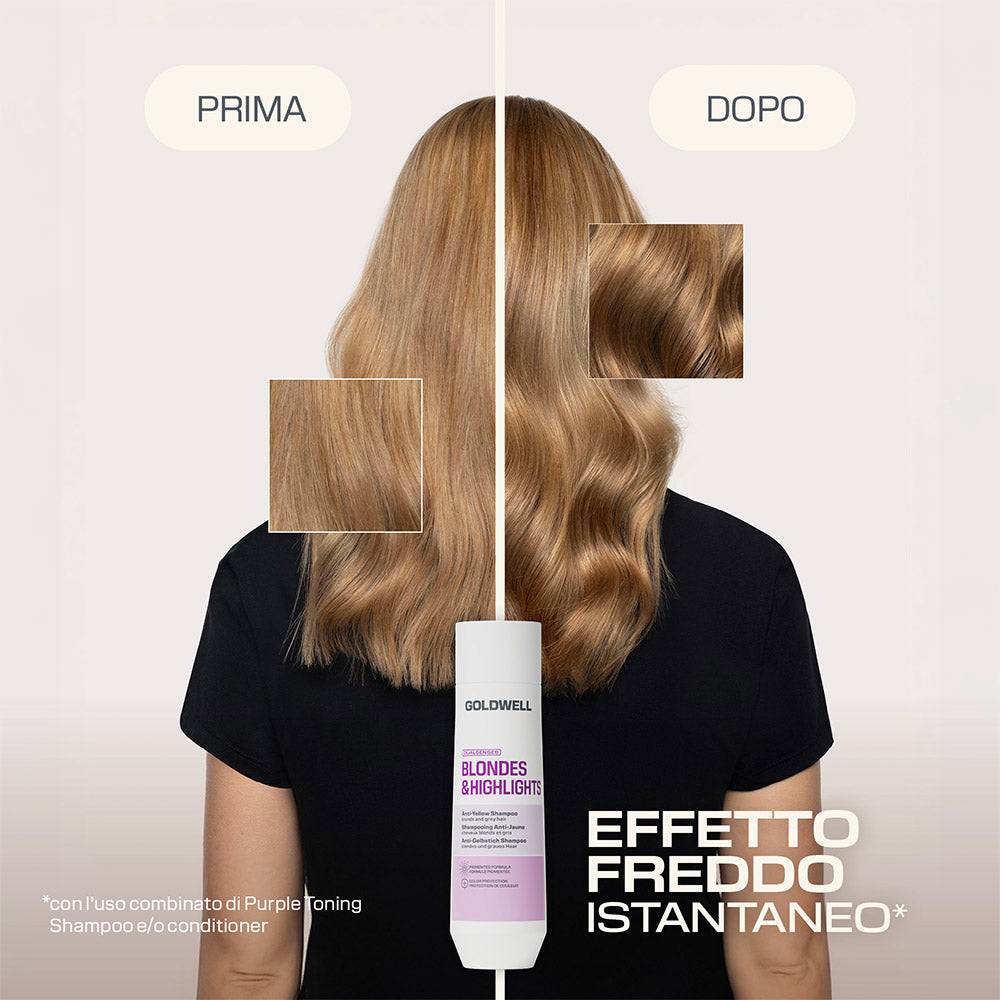 Goldwell Dualsenses Blondes & Highlights Anti-Yellow Shampoo 250 ml - immagine 3