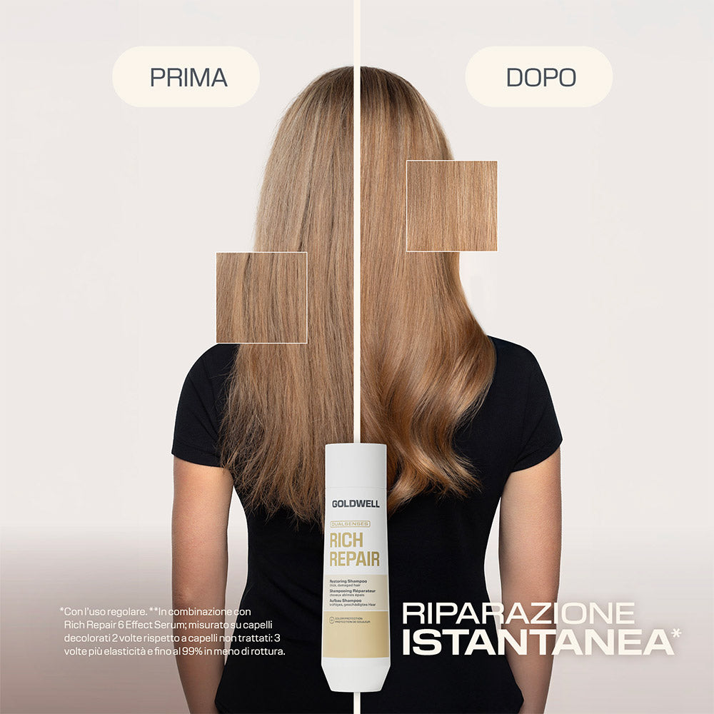 Goldwell Dualsenses Rich Repair Restoring Shampoo 250 ml - immagine prodotto 3