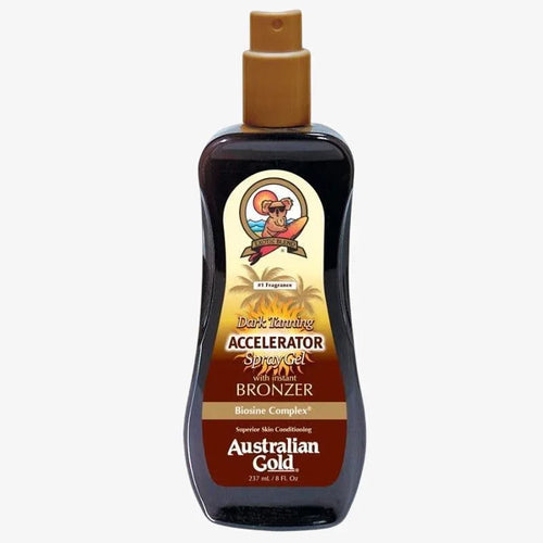 Dark Tanning Spray Gel Accelerator con effetto Bronze 237ml Australian Gold - Planethair