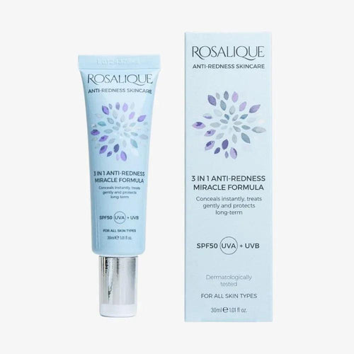 Rosalique 3 in 1 Anti Redness Miracle Formula SPF50 crema anti-rossore 30ml - Planethair