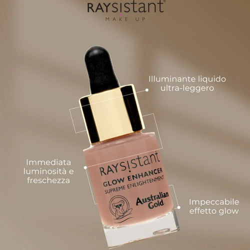 Australian Gold Raysistant Glow Enhancer illuminante liquido viso 14ml - Planethair