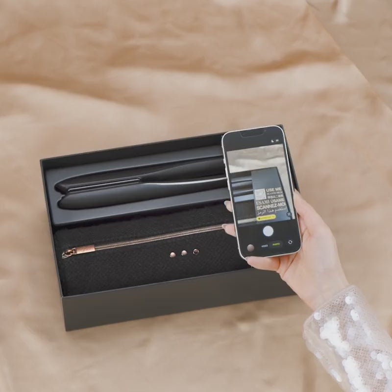GHD Platinum+ Gift Set Nero, Piastra + Paddle Brush