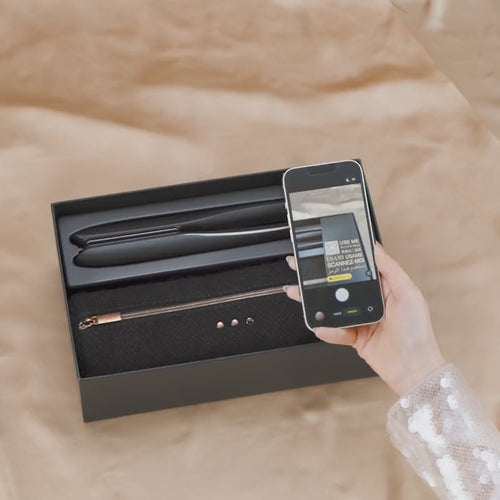 GHD Platinum+ Gift Set Nero, Piastra + Paddle Brush
